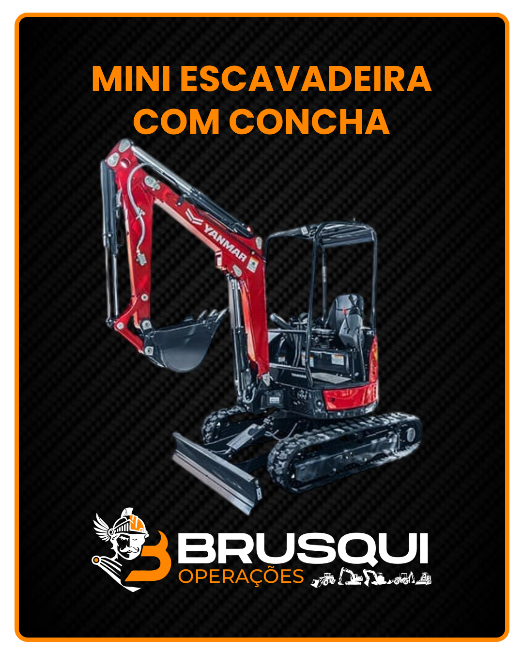 MINI ESCAVADEIRA SOM CONCHA